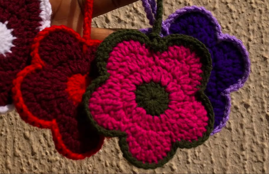 Flower Bag Charms Group